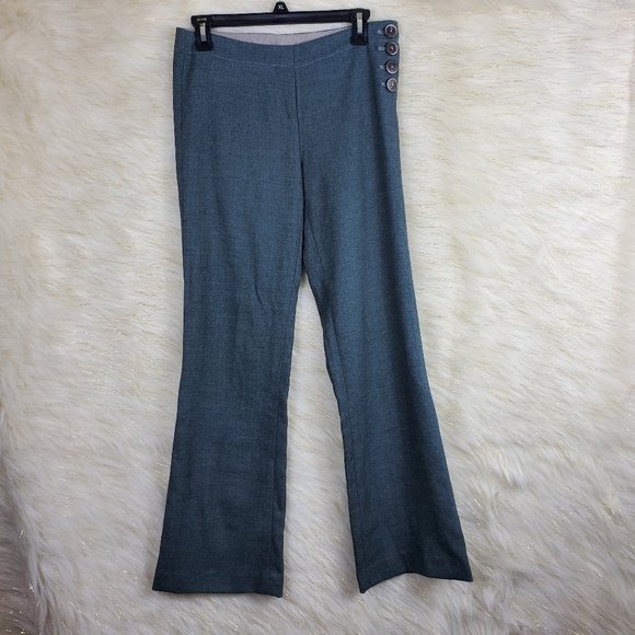 Anthro Elevenses The Brighton Work Pants Gray Soft Y2K Office Siren Corpcore - Picture 1 of 5